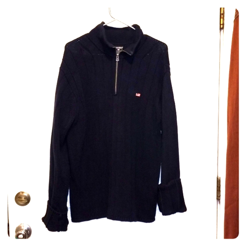 Vintage polo Knit Zip sweater